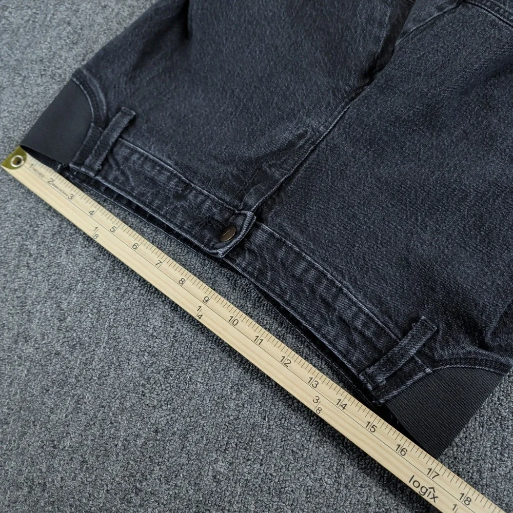 Isabel by Ingrid & Isabel 90s Straight Maternity Cargo Jeans Womens 2 Black